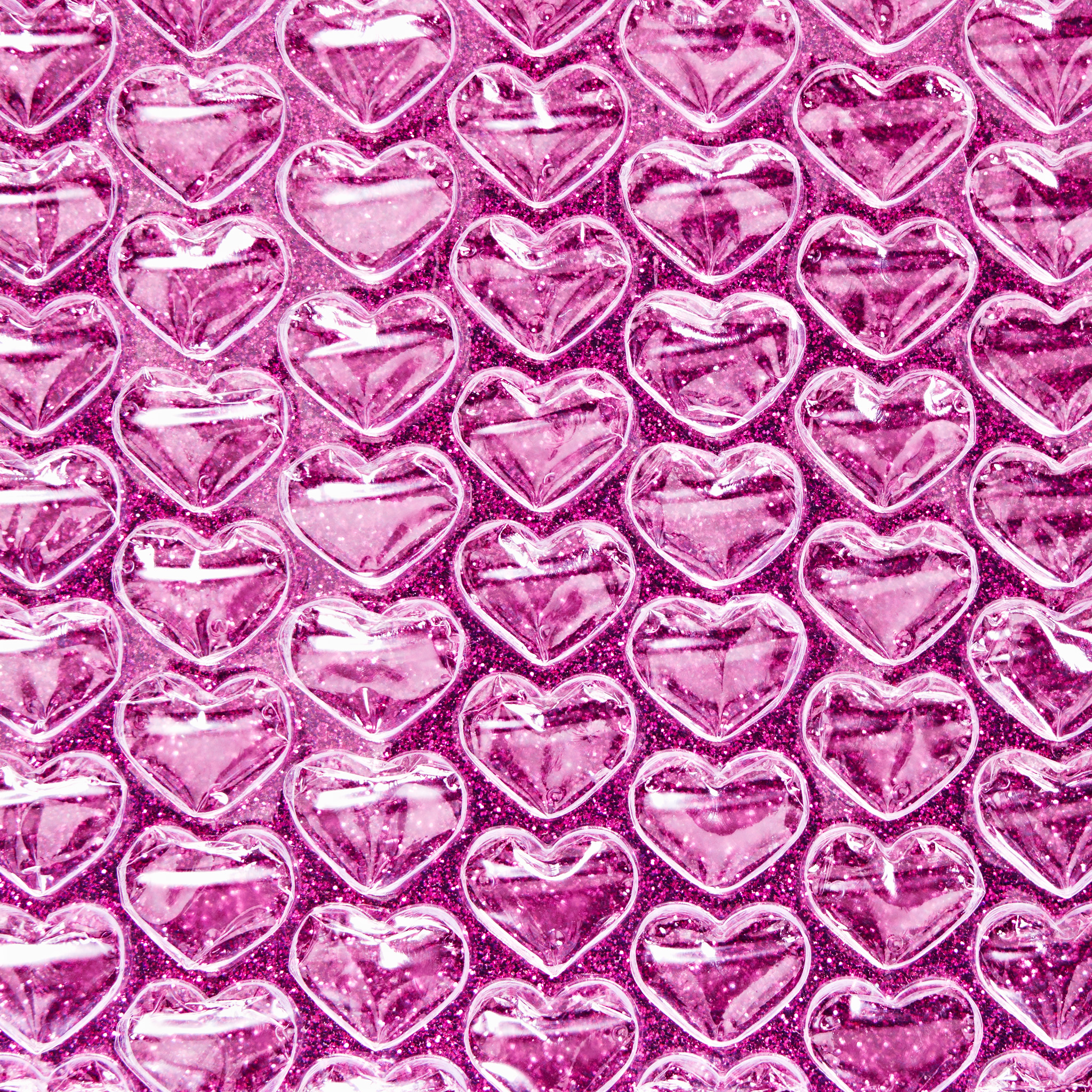 Bubble Wrap and Glitter Pink